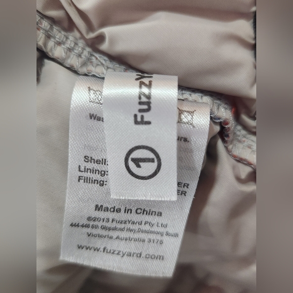 Red and Blue Fuzzyard Dog Jacket Size 1 - Picture 7 of 8